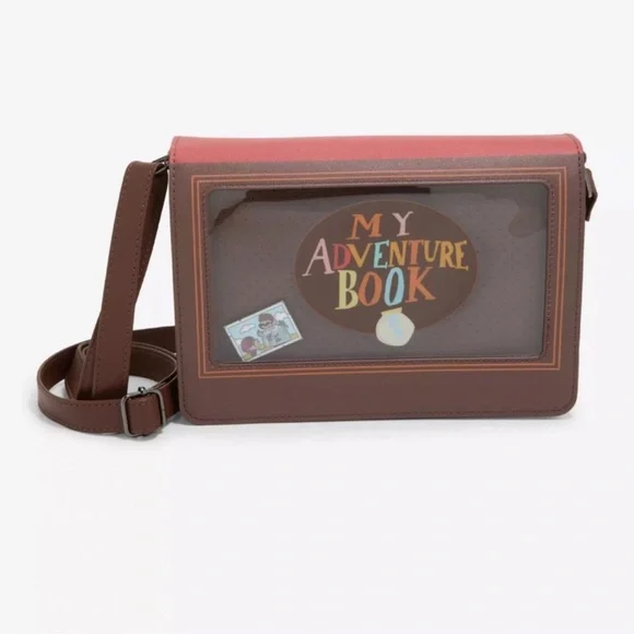 Loungefly Disney Pixar Up Adventure Book Pin Display Crossbody Bag - Picture 2 of 7